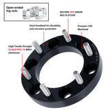 6X5.5 Wheel Spacers Fit for Toyota, KSP Forged 1"(25mm) 6x5.5 to 6x5.5 Thread Pitch M12x1.5 Hub Bore 108mm Wheel Adapters for Tacoma 4Runner Tundra FJ Land Cruiser Black, 2 Years Warranty