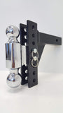MaxxHaul 70380 Black/Chrome Adjust Dual Ball Mount