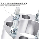 PUENGSI Wheel Spacer 2" 5x4.5 to 5x4.5(114.3) 4PCS 14x1.5 Wheel Spacer Adapter 5 Lug Fit for Jeep Liberty Wrangler Cherokee Grand Cherokee & More with Thread Pitch 1/2"
