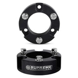 Supreme Suspensions - Front Leveling Kit for 2005-2019 Toyota Tacoma 2" Front Lift Aircraft Billet Aluminum Strut Spacers 2WD 4WD (Black)
