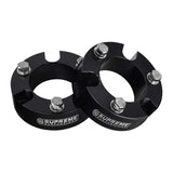 Supreme Suspensions - Front Leveling Kit for 2005-2019 Toyota Tacoma 2" Front Lift Aircraft Billet Aluminum Strut Spacers 2WD 4WD (Black)