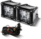 Auxbeam FA Series 3 Inch LED Pods Flood Beam 40W 4800LM Offroad Cube Light Bar