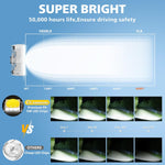 EK ENNOKING Marine LED Light Bar 5 Inch Flood Beams 40W White Led Pod Work Light Driving Fog Lamp for Boat Deck Dock