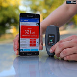 NexDiag NexPTG Standard Lacquer Coating Thickness Gauge Wireless Car Paint Thickness Meter Tester with Bluetooth, 100-Hour Battery, and Traditional Probe - Works with iOS/Android