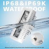EK ENNOKING Marine LED Light Bar 5 Inch Flood Beams 40W White Led Pod Work Light Driving Fog Lamp for Boat Deck Dock