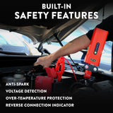 Weego N70 12V Portable Jump Starter, 2500 Peak Amp / 700 Cranking Amp, Patented Jumper Cables with Battery Pack, All Gas & 5L Diesel Engines (N70)
