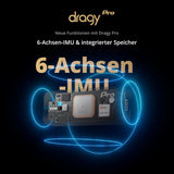 New dragy Pro - Professional GPS Performance Meter, up to 25Hz GPS Laptimer, with Built-in Memory & 6-Axis IMU Motion Sensor | Includes dragy Mount for Easy Installation