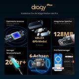 New dragy Pro - Professional GPS Performance Meter, up to 25Hz GPS Laptimer, with Built-in Memory & 6-Axis IMU Motion Sensor | Includes dragy Mount for Easy Installation