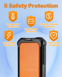 Autowit Super Capacitor Jump Starter, 12V Batteryless Portable Jump Box, Jumper Cables for 8.0 Gas&4.0 Diesel Car, Portable Jump Starter for Car Battery, Bulit-in Supercapacitor, No Need Pre-Charge