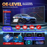 Autel Scanner MaxiCheck MX808S, 2026 US Ver. of MaxiCOM MK808S/ MK808Z, Bidirectional 11OS as MX900 MK900 MK900BT, 3000+ Active Test, 28+ Service, OE All System OBD2 Diagnostic Tool, FCA Auto authorized