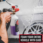 Adam's Foam Cannon & Snub Nose Combo - Sudsy Car Wash & Car Detailing Pressure Washer Tool