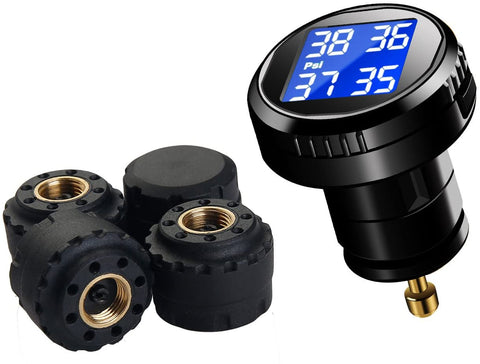 VESAFE Wireless Tire Pressure Monitoring System (TPMS), with 4 external cap sensors