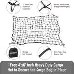 MARKSIGN 100% Waterproof Truck Cargo Bag with Net, Fits Any Truck Size, 4 Rubber Handles