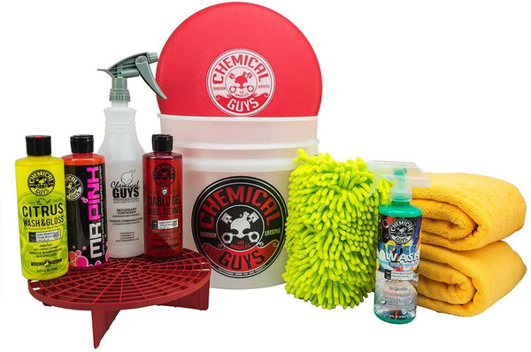 Chemical Guys HOL121 Best Car Wash Bucket Kit (11 Items) – Pete