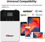 HiBoost Cell Phone Signal Booster for Home and Office, Compatible All US Carriers- Verizon, AT&T, Sprint, T-Mobile on All Cellular Devices (10K Plus)