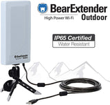 Bearifi BearExtender Outdoor RV & Marine High Power USB Wi-Fi Extender Antenna for PCs
