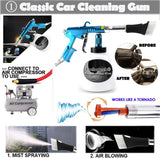 Fochutech Car Cleaning Kit, Car Cleaning Gun, Pneumatic Car Cleaner, Vacuuming Car Wash Gun, Dust Cleaner Car Detailing Kit