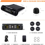 Rocboc Wireless Smart Tire Safety Monitor, Solar Power TPMS Tire Pressure Monitoring System
