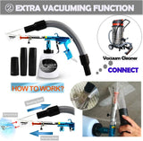 Fochutech Car Cleaning Kit, Car Cleaning Gun, Pneumatic Car Cleaner, Vacuuming Car Wash Gun, Dust Cleaner Car Detailing Kit