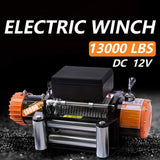 ORCISH IP67 Waterproof 12V Steel Cable Electric Jeep Truck Winch 13000 lb.Load Capacity