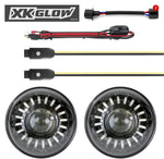2pc 7" RGB LED Headlight Kit with XKchrome Smartphone App-Enabled Bluetooth and Switchback Enabled(XK-7IN-JP-KIT)