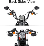 Black Sportster Mirrors, Long Stem for Road King Street Electra Glide Road Glide Dyna Softail Rearview 1982-2018 2019 2020