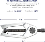 Orion Motor Tech 5-in-1 Ball Joint Separator, Pitman Arm Puller