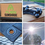 Alien Sunshade Jeep Wrangler Durable Polyester Mesh Shade Top Cover Provides UV Sun Protection for Your 2-Door or 4-Door