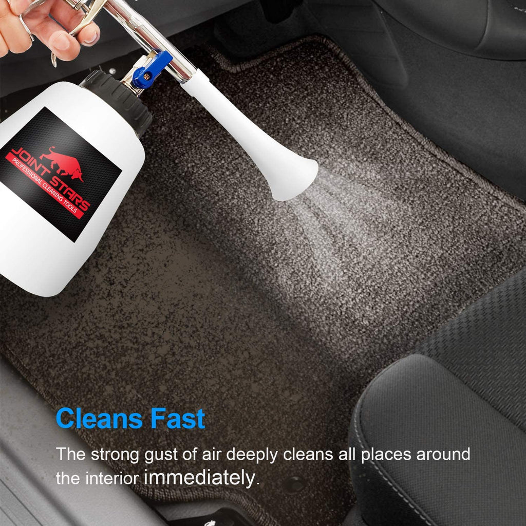 Practisol Car Interior Cleaner, Auto Detail Tools Car Detailing Kit(Needs Air Compressor) High Pressure Car Cleaning Gun Car Cleaning Kit for Vehicle