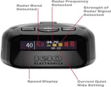 K40 Electronics Platinum100 Portable Radar Laser Detector - GPS | Long Range Detection | OLED | Advanced Filtering | Wireless Remote Connectivity