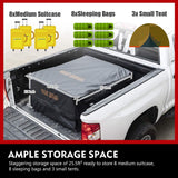 FieryRed Truck Cargo Bag with Cargo Net,100% Waterproof Heavy Duty Truck Bed Storage Bag