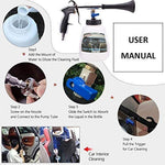 Buyplus High Pressure Turbo Cleaning Gun - Tornado Pro Car Interior Cleaner, Vehicle Seat Spray Tool Kit