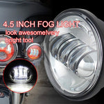 Atubeix 7inch Led Headlight with 2pcs 4-1/2” 4.5 inch Passing daylight Motorcycle Led headlight assembly Kit