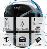 GoHawk ATN4 All-in-One Built-in Amplifier 5" Full Range Waterproof Bluetooth ATV RZR UTV Stereo Speakers Audio Amp System