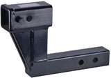 Towever 84123 Trailer Hitch Extender with 6.25" Drop/Rise, 9" Extension, Hitch Riser Solid Tube