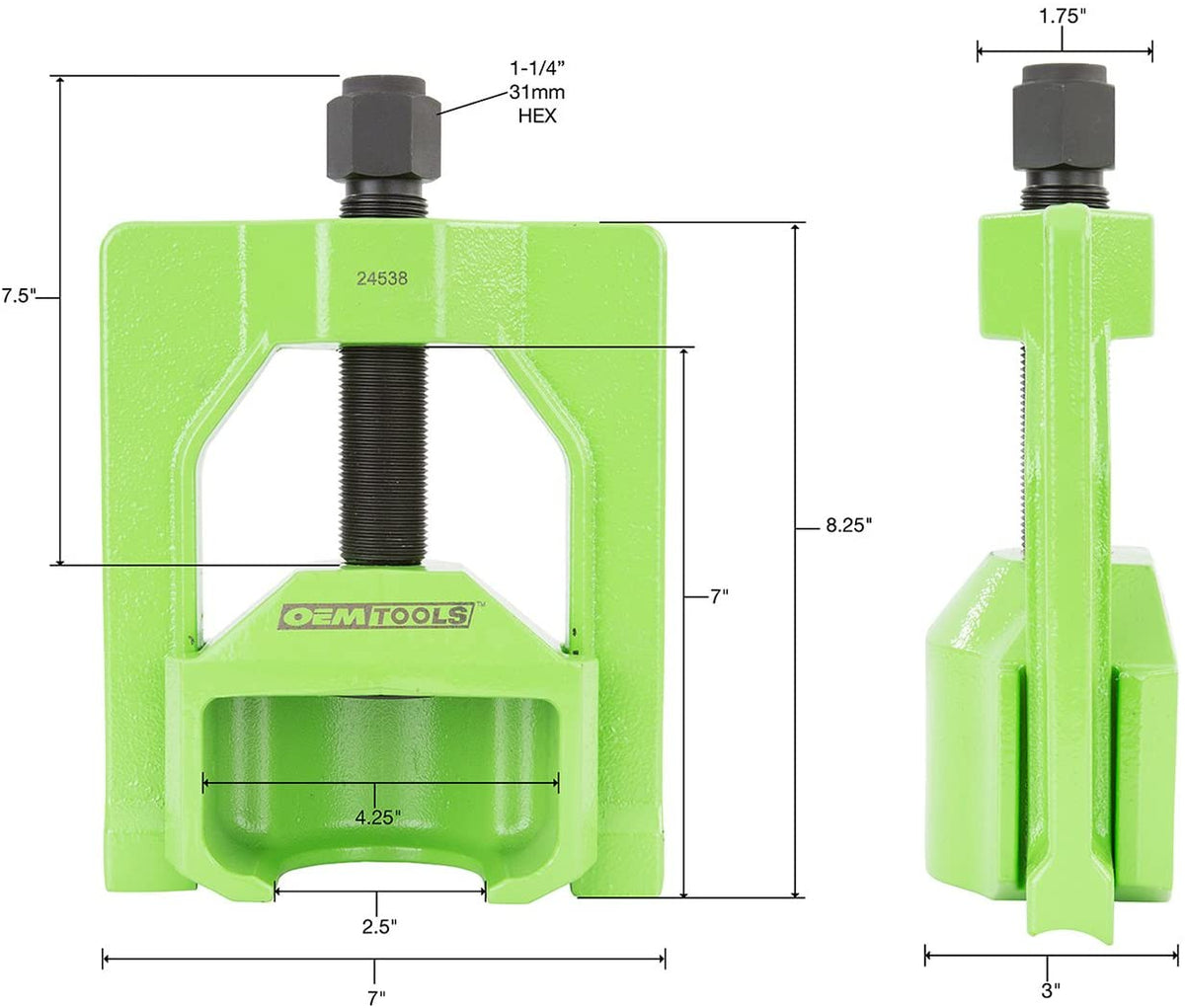 OEM TOOLS 24538 Heavy Duty U-Joint Puller | Mechanic’s Tool for Disass ...