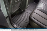 MAXLINER Floor Mats 2 Row Liner Set Black for 2001-2007 Silverado/Sierra 1500/2500/3500 Extended Cab Classic Body Style