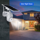 TOGUARD Security Camera Outdoor Wireless WiFi Solar Powered Battery PTZ Security Camera 1080P Waterproof Dome Cam with 2-Way Audio PIR Motion Activated IP65 Full-Color Night Vision,Cloud Storage/SD