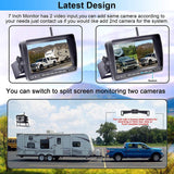 AMTIFO A7 HD 1080P Digital Wireless Backup Camera with 7 Inch DVR Monitor 2021 Newest Version High-Speed Rear View Observation System Stable Signals for RVs,Trucks,Trailers,5th Wheels IR Night Vision