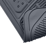 AmazonBasics 3 Piece Rubber Car Floor Mat, Grey