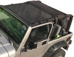 cartaoo Jeep Wrangler Bikini Top Cover Sunshade Mesh Provides UV Protection for TJ 1997-2006