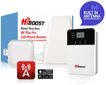 HiBoost 4K Plus Pro Cell Phone Signal Booster Kit for Home or Office | Up to 6,000 sq ft of Coverage | for All U.S. Carriers Verizon, AT&T, T-Mobile, Sprint