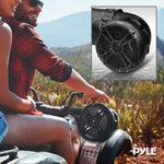 Pyle Marine ATV Powered Speakers - 4.0 Wireless Bluetooth, 800 Watt, Color Changing LED Lights, IP44 Waterproof