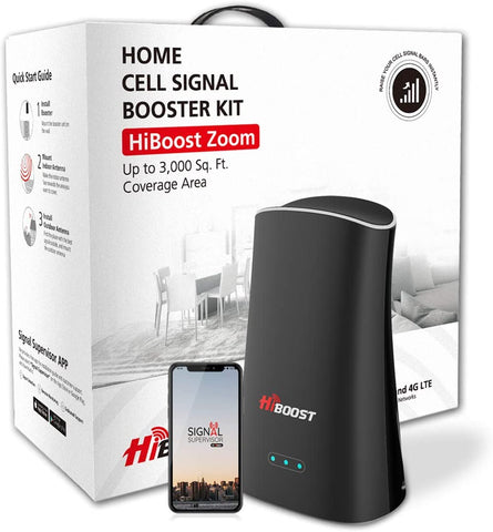 HiBoost Cell Signal Booster for Home and Office Signal Extender Cellular Booster Signal Amplifier, Compatible with AT&T, T-Mobile, Verizon, Sprint, and US Cellular Visit the HiBoost Store