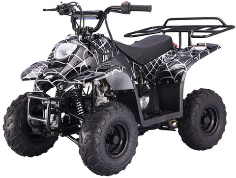 X-PRO 110cc ATV Quads Youth ATV Quad ATVs 4 Wheeler (Spider Black)