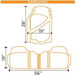 FlexTough Baseline, Heavy Duty Rubber Floor Mats 3pc Front & Rear for Car SUV Truck Van