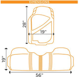 FlexTough Baseline, Heavy Duty Rubber Floor Mats 3pc Front & Rear for Car SUV Truck Van
