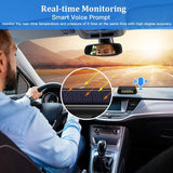 Blueskysea Solar Power Wireless TPMS Tire Pressure Monitoring System 6 External Sensors for Car RV