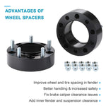 OrionMotorTech 5x5 Wheel Spacers 1.5 inches with 1/2-20 Studs for 007-2018 Jeep Wrangler JK, 1999-2010 Grand Cherokee WJ WK, 2006-2010 Commander XK, 4pcs