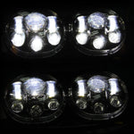 SUNPIE 5-3/4" Black Motorcycle Projector Day Maker Dual LED Headlight for 2004~2013 Harley Davidson Road Glide